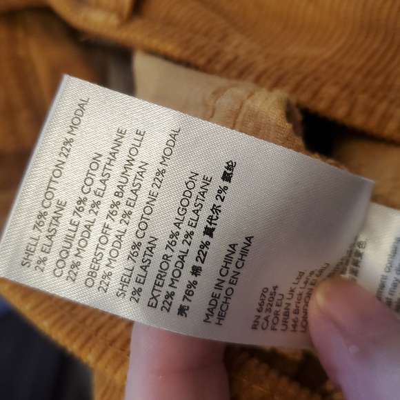 Anthropologie Pilcro Bootcut Corduroy Trousers In Burnt Orange Size 25P - Picture 12 of 15